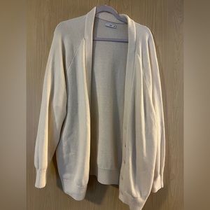 Aritzia X TNA white cardigan